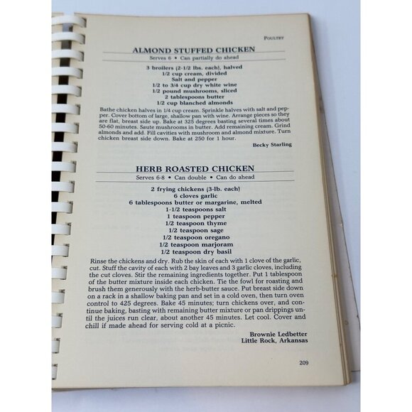 Standing Room Only Cookbook Entertaining New Stage Theatre Jackson MS VTG - Picture 6 of 12